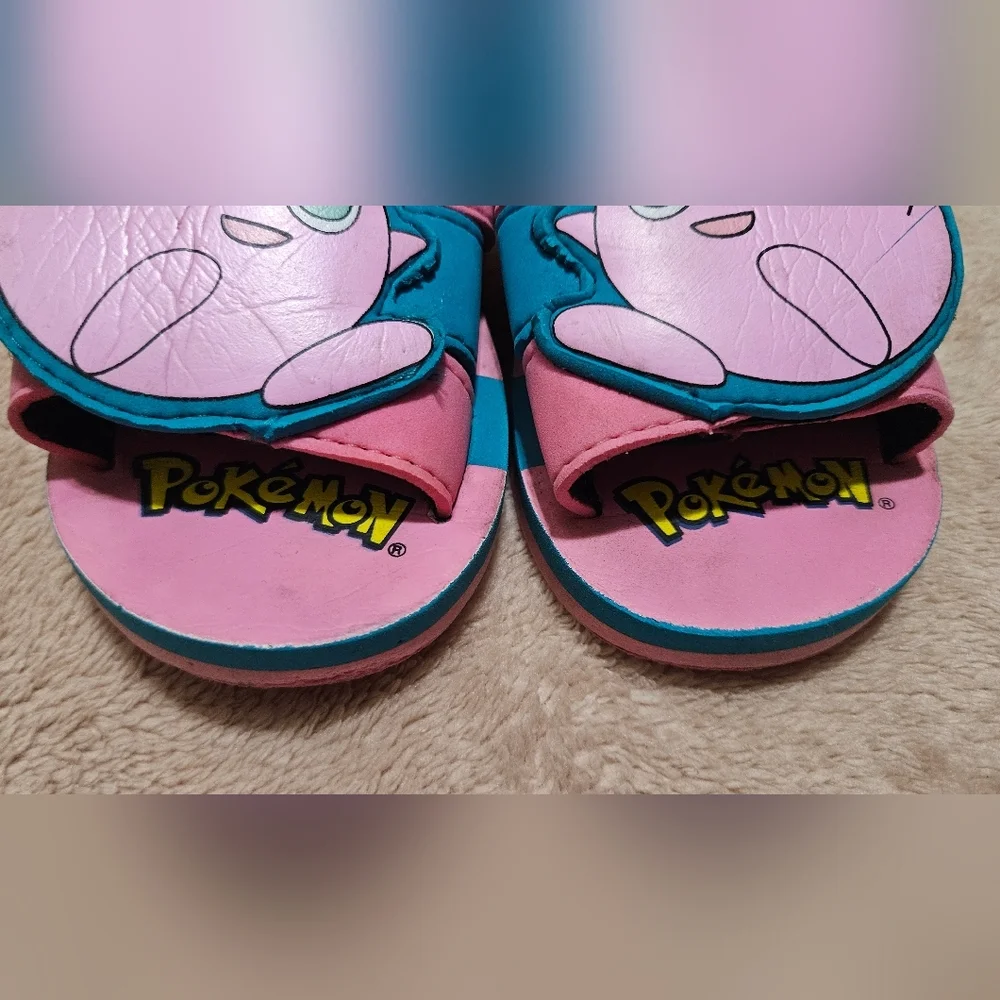 Pokemon Jigglypuff Kids Sandals - Pink and Blue